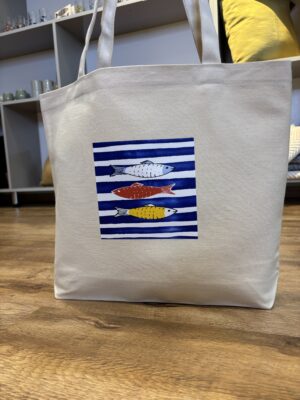 Tote bag poisson