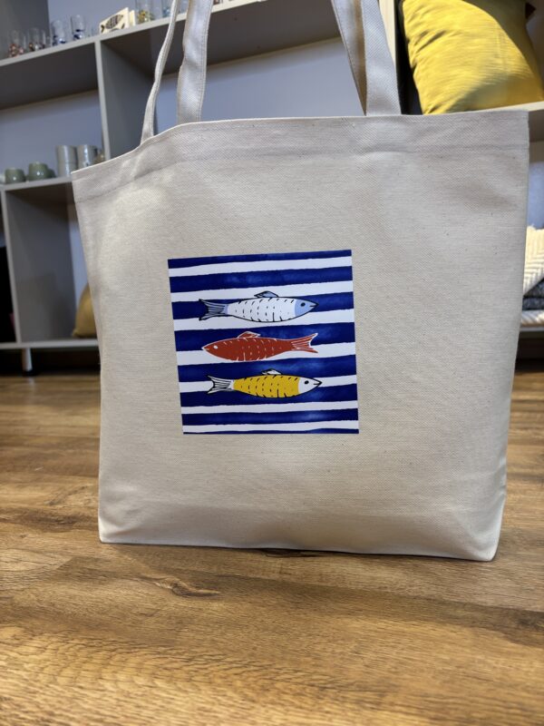 Tote bag poisson