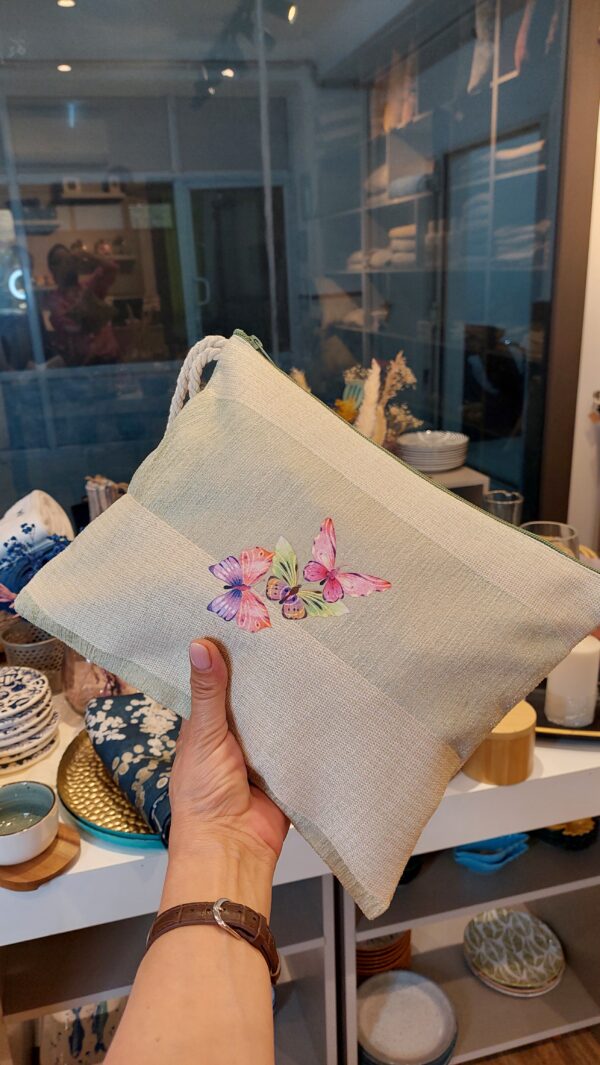 Sac de plage papillon avec trousse