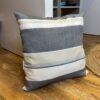 Coussin en lin rayure