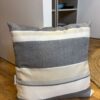 Coussin en lin rayure