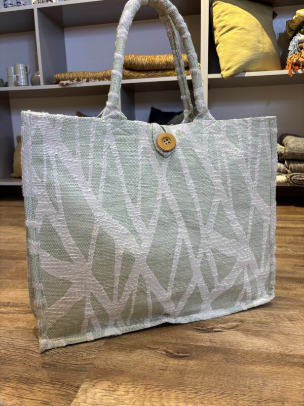 Sac en coton tissé vert
