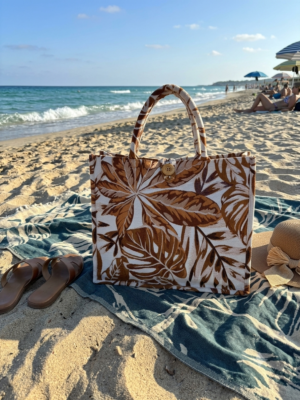 Sac en coton tissé tropical