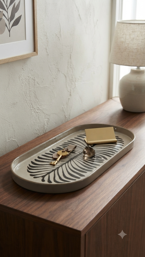 Vide poche noir et beige
