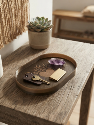 vide poche noir et beige
