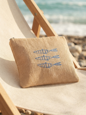Trousse en toile de jute