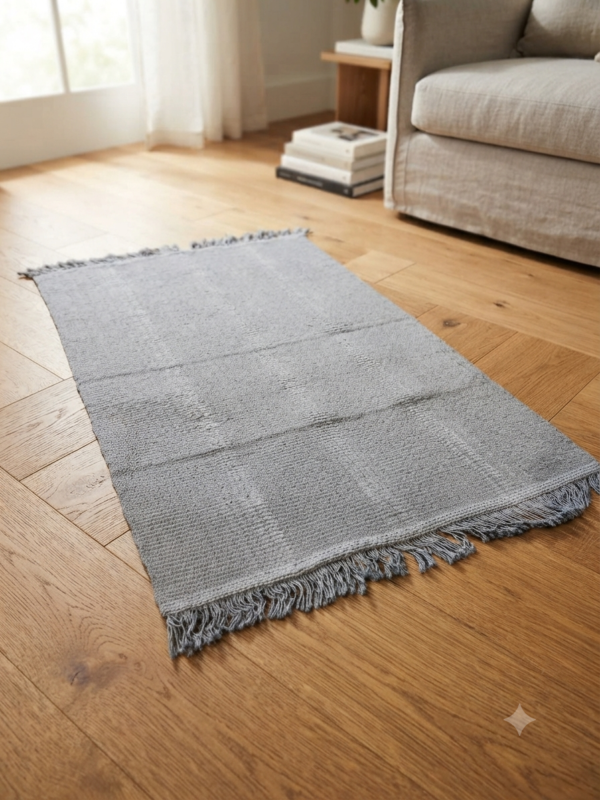 Paire Tapis Bleu Clair