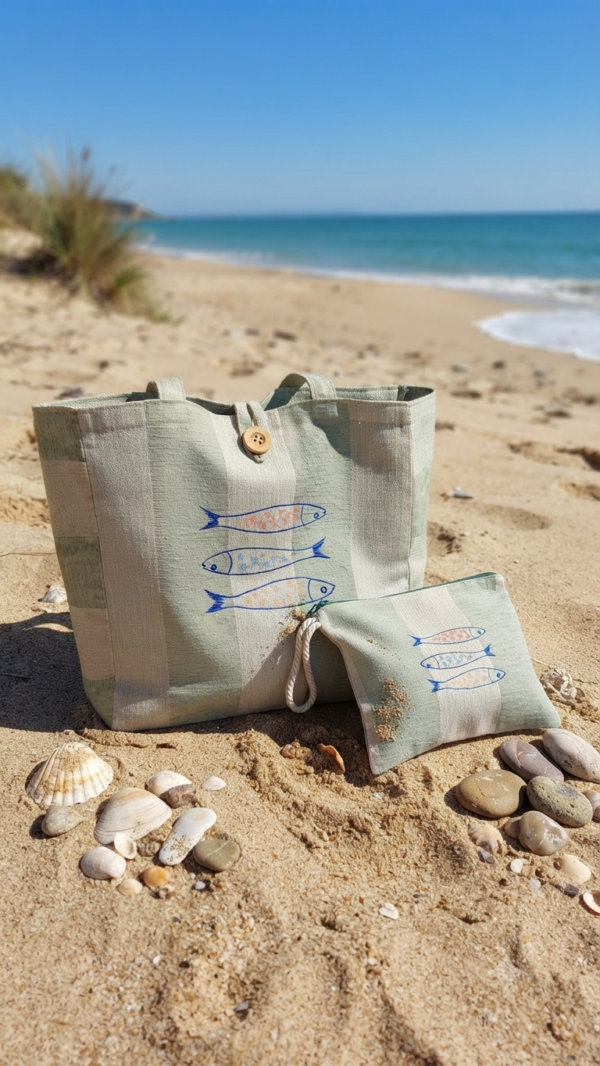 Sac de plage poisson