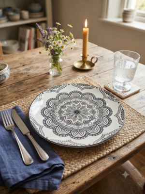 Assiette en céramique