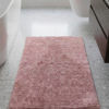 Tapis de bain rose