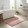 Tapis de bain rose