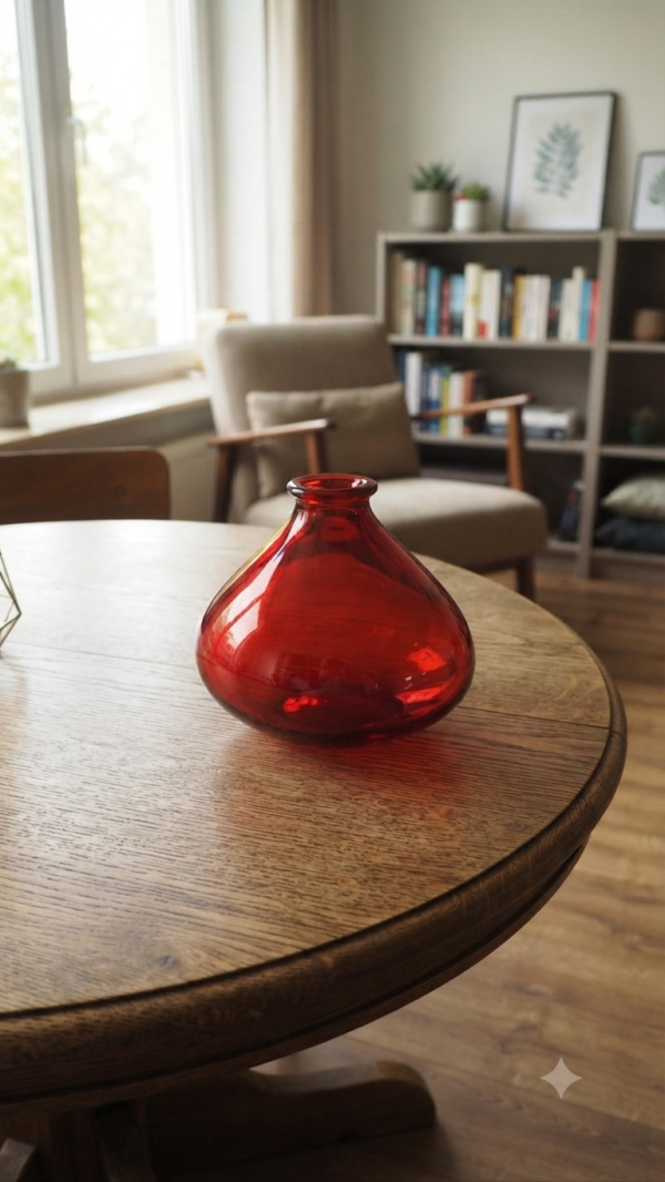 Vase bordeau