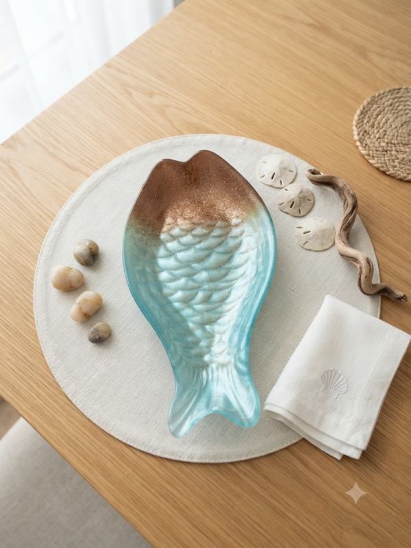 Assiette deco poisson