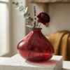 Vase bordeau