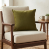 Coussin vert uni