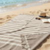 Fouta éponge Coralia taupe