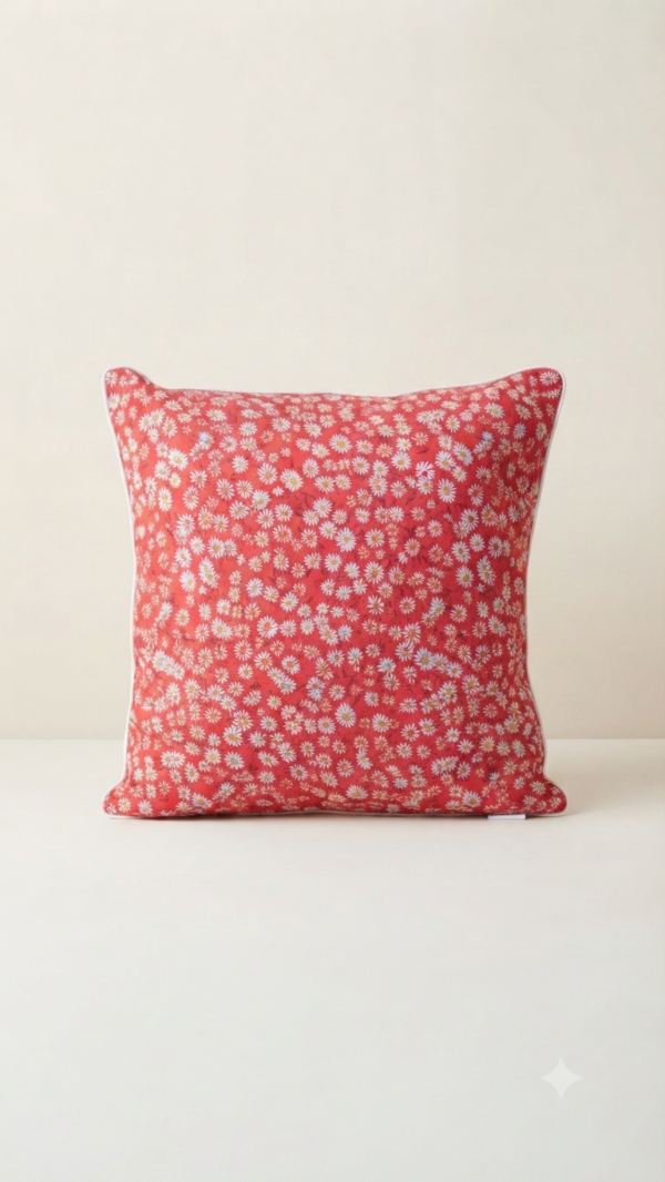 Coussin imprimé floral
