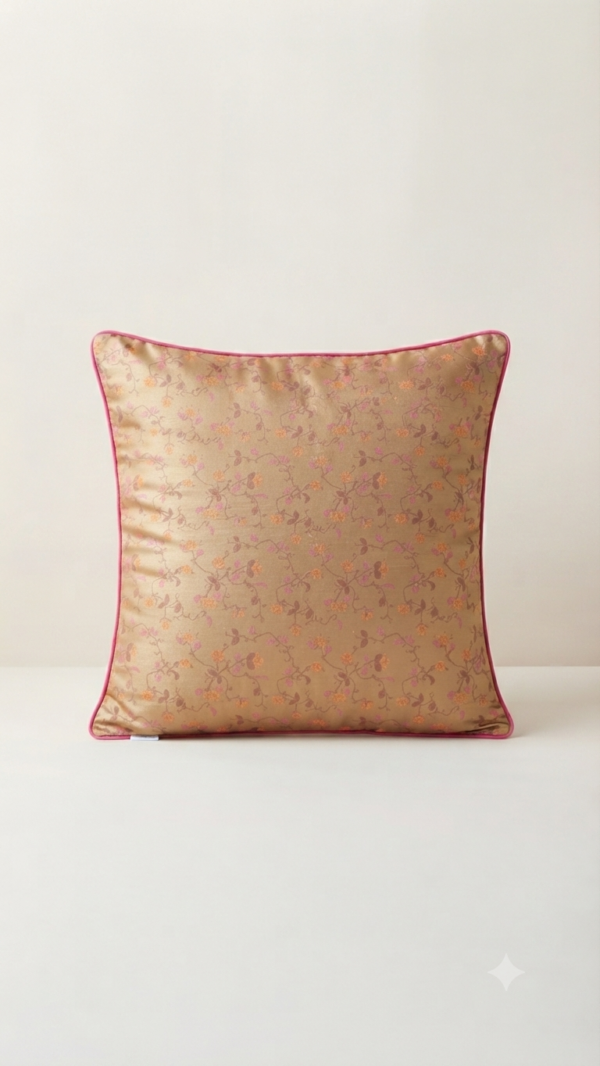 Coussin rustique floral