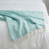 Plaid tissé en coton  double face