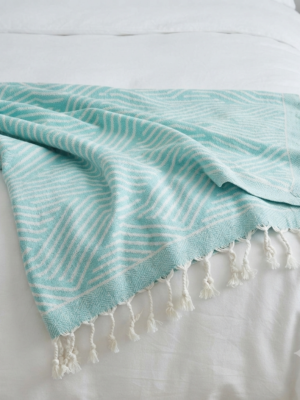 Plaid tissé en coton  double face