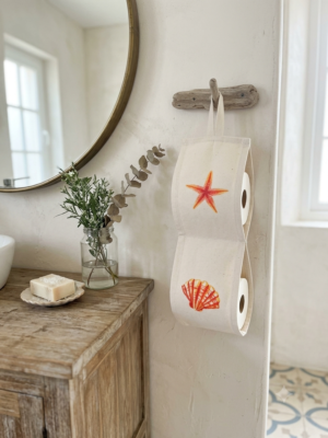 Porte papier orange