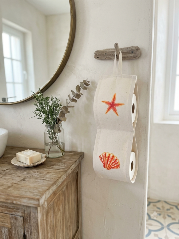 Porte papier orange