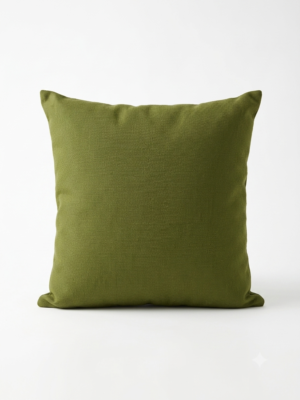 Coussin vert uni