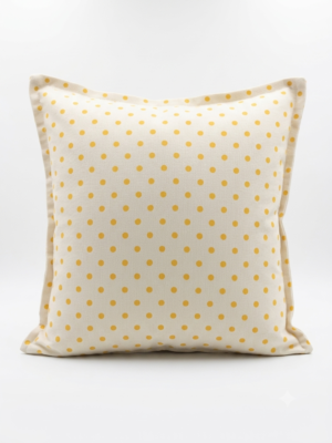 Coussin a pois jaunes