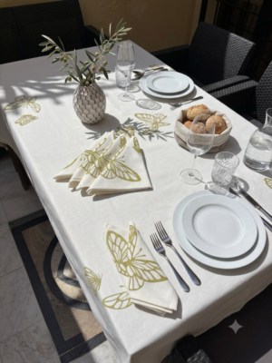 Nappe en lin "PAPILLON"