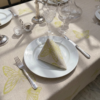 Nappe en lin beige "PAPILLON"