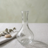vase en verre transparent
