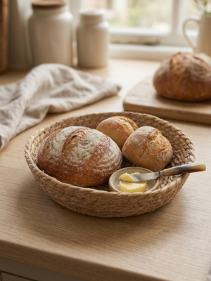 corbeille en bambou rond 20 cm