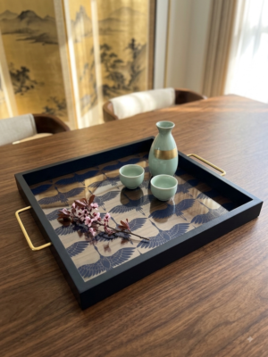 Plateau bleu 35 CM