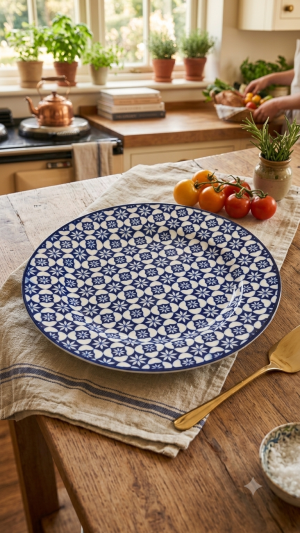 Assiette a fleur 27 cm