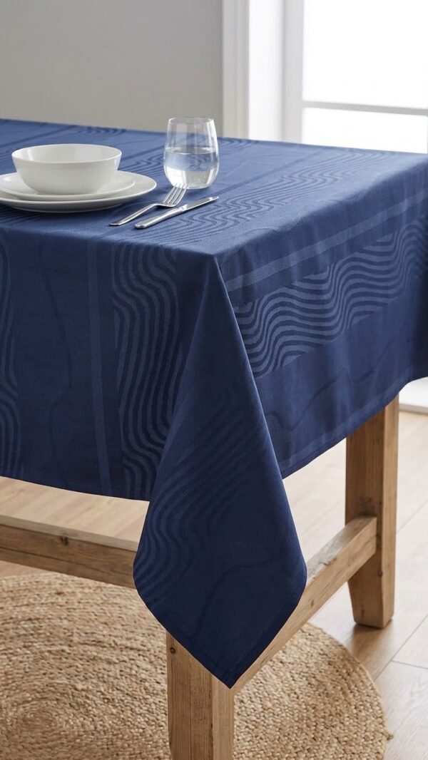Nappe bleu marine " anti taches "
