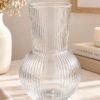 Vase en verre  transparent