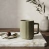 Mug vert strié