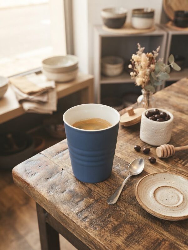 Mug bleu mat