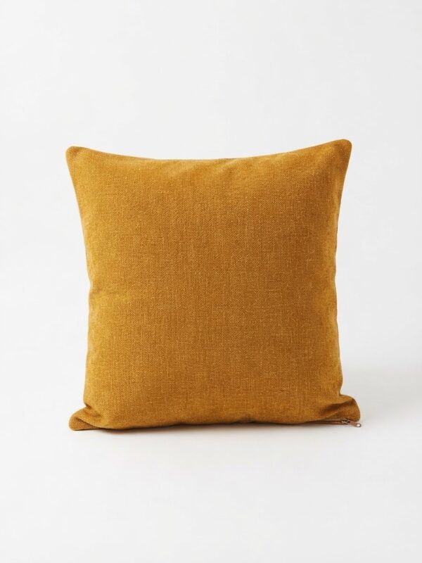 Coussin camel , caramel