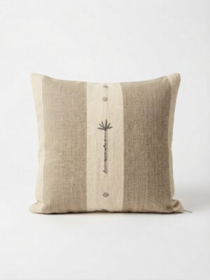 Coussin beige foncé