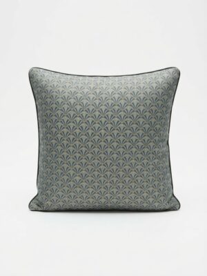 Coussin décoratif bleu vert