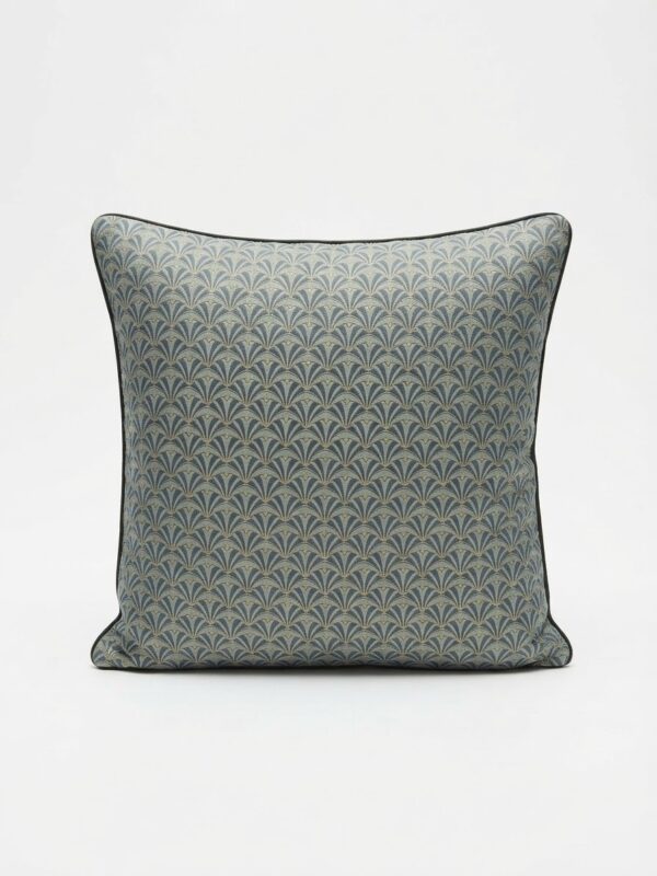 Coussin décoratif bleu vert