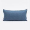 Coussin décoratif rectangulaire bleu