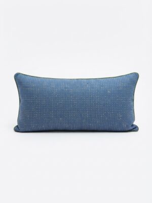 Coussin décoratif rectangulaire bleu