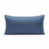 Coussin bleu rectangulaire