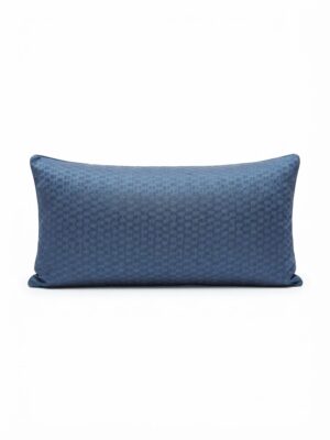Coussin bleu rectangulaire