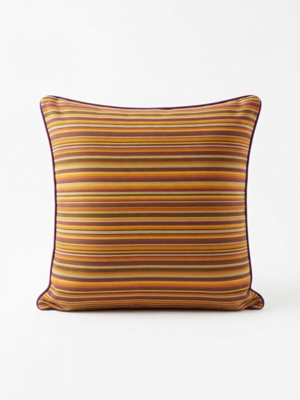 Coussin rayure colorée