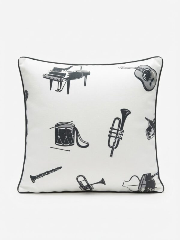 Coussin motif musique