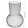 Vase en verre  transparent