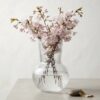 Vase en verre  transparent